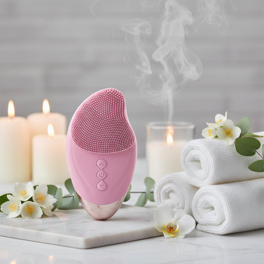 Facial Cleansing Device - waterproof - Pink